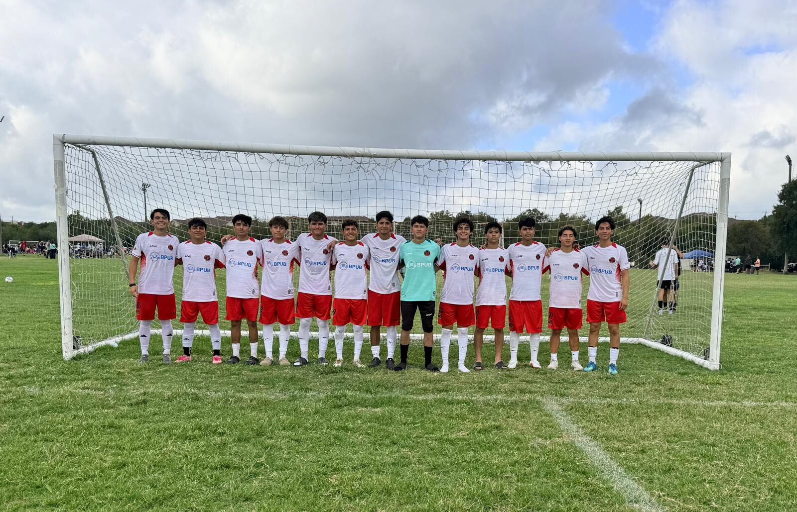 Elite boys team in white kits